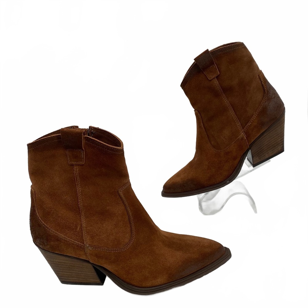 Emanuele Cransto Ankle Boots Western Bootie | Women's 39EU Brown